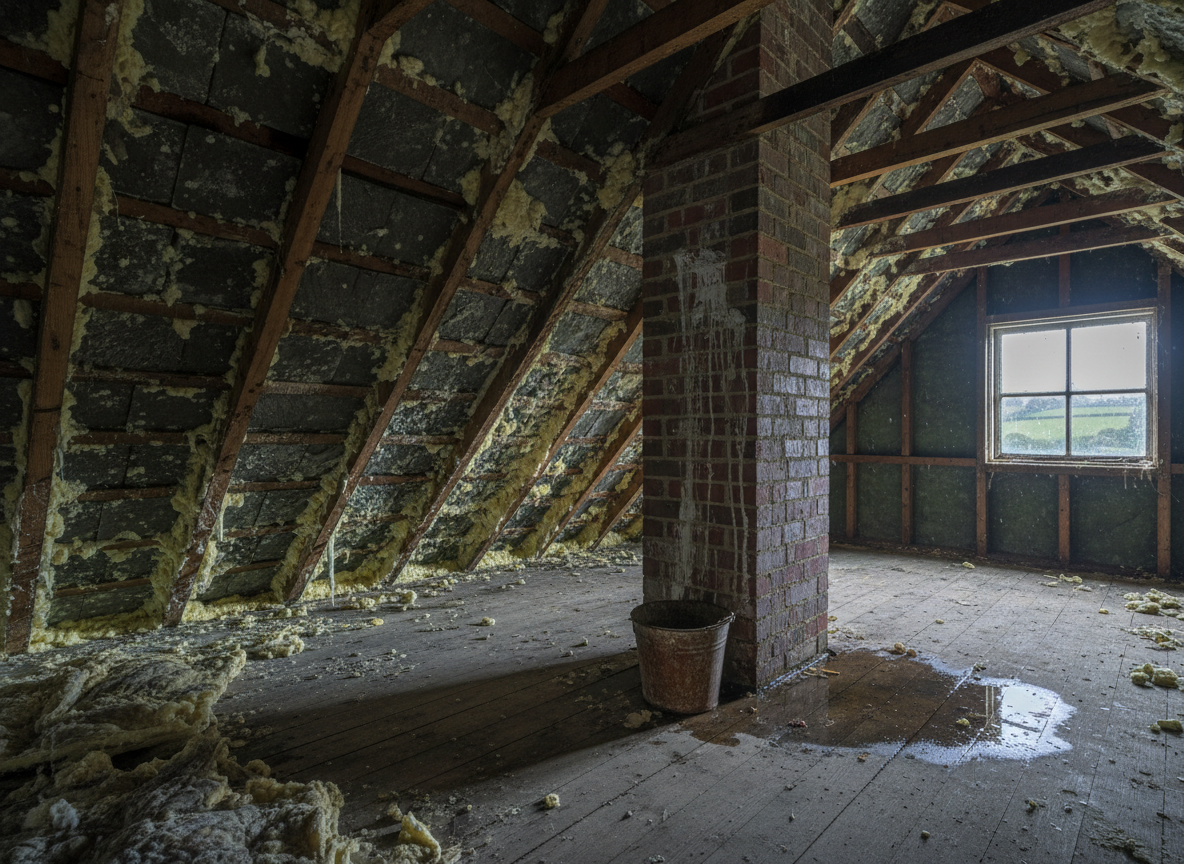 Signs of Damp After Spray Foam Installation in Somerset
