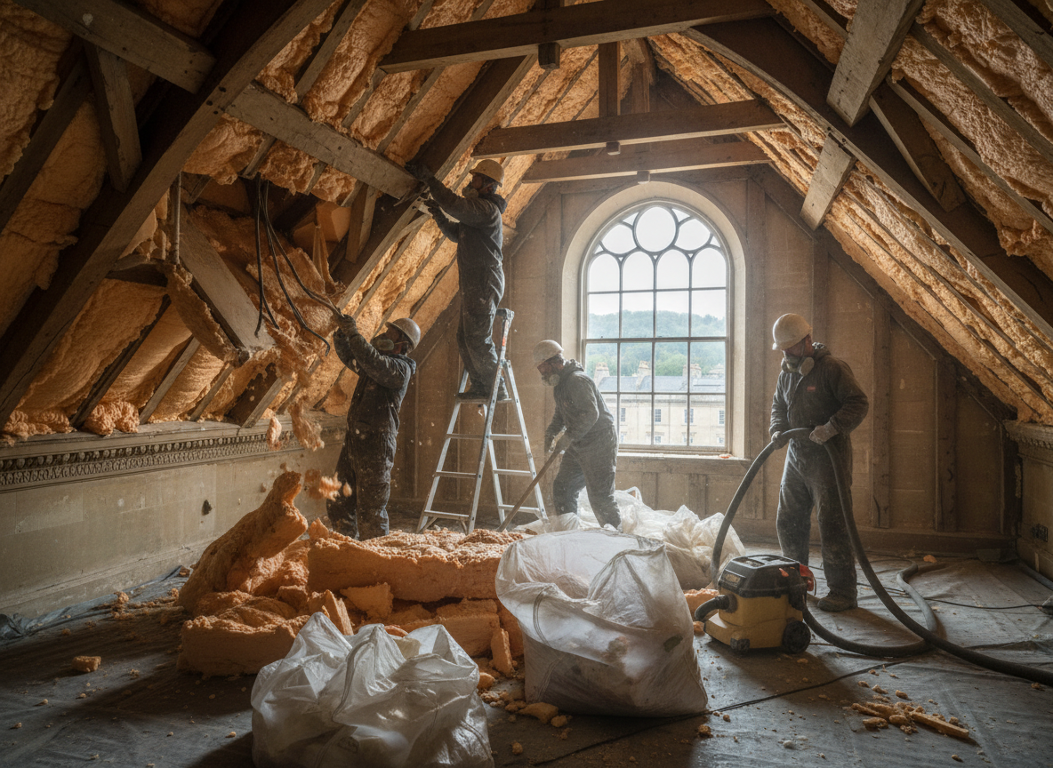 Spray Foam Removal Challenges in Bath's Georgian Homes